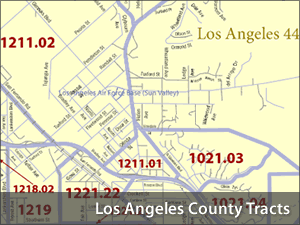 Los Angeles County Tract Maps Census Tract Finder